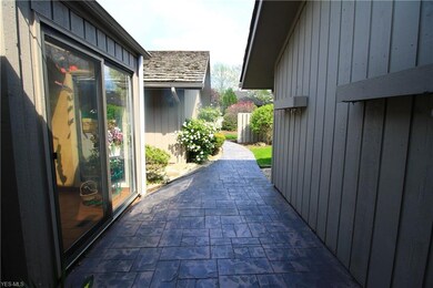 Stamped Concrete Walkway, leads to the home