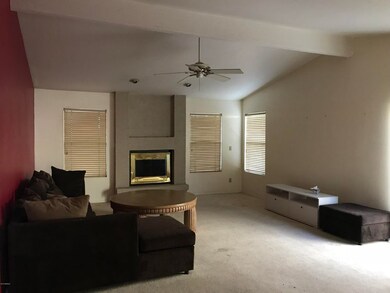 Living Room With Fireplace