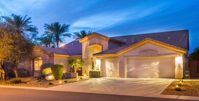 Front of Home at Dusk