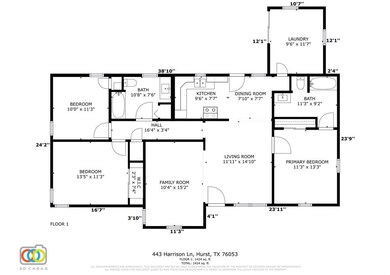 443 Harrison Ln, Hurst, TX 76053 - photo 4