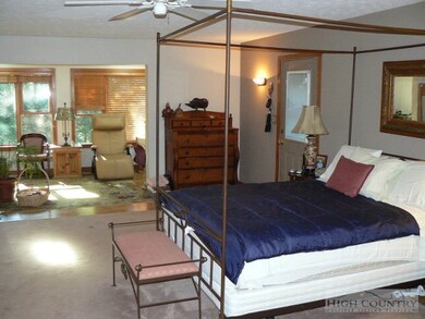 Main House Master bedroom off Great room, note ext
