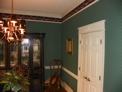 Note door facing and ceiling trim ... chair rail, 