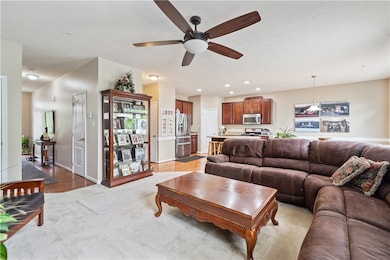 This view shows off the openness of the floor plan