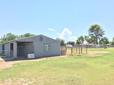 Barn and pasture area