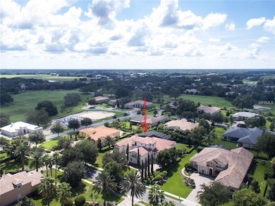 Aerial view of home (note red arrow) looking south
