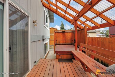 hot tub on covered deck