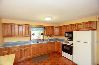 The kitchen is very spacious, with...