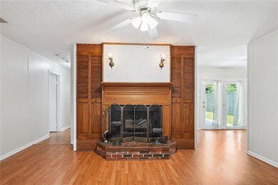 Den With Fireplace