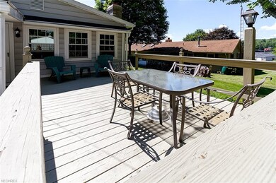 You can see the lake from the deck!
