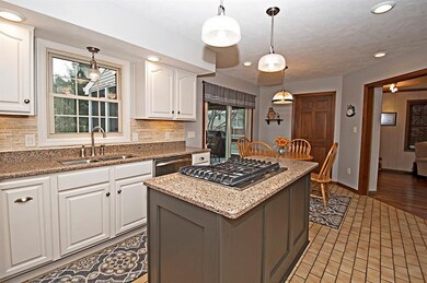 The recessed lighting in the kitchen was installed