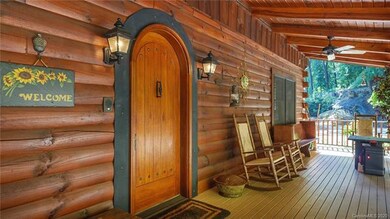 This custom front door welcomes you and your guest