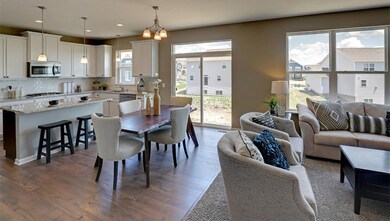 The large windows on the main level help to create
