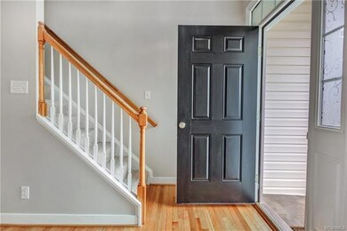 7 x 7, newly-refinished hardwood floor, nine-foot 