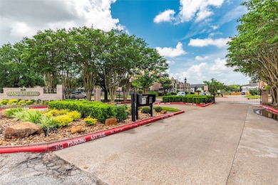 Gated entrance to community