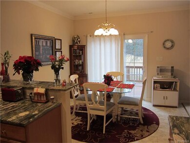 Eat-in Kitchen with access to deck and wonderful v
