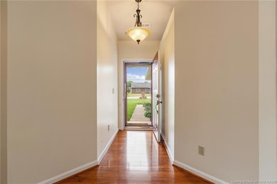 Lovely entry with wood floor!