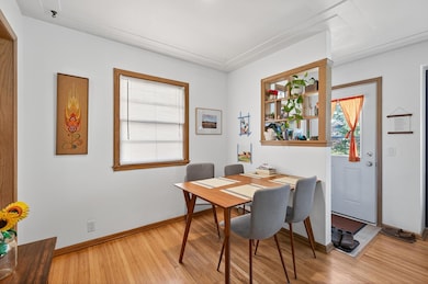 Convenient dining space off the kitchen.