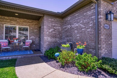 Covered private front porch.
