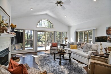 Natural light floods the home.