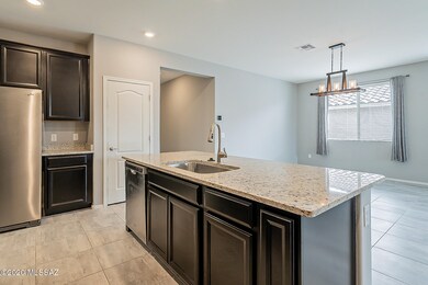 Breakfast bar for conversation.