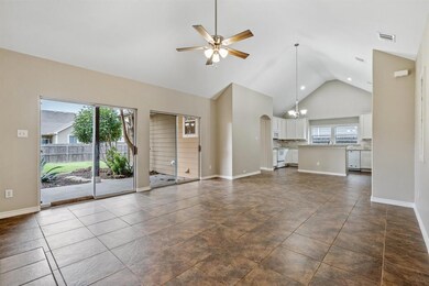 Double sliding doors makes this room light and bright!