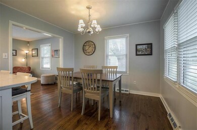 Spacious dining area