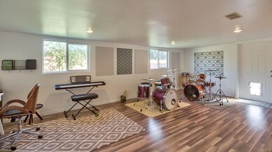 Bonus room at back of home