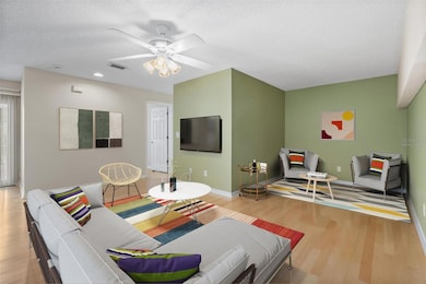 Virtually staged (upstairs living)