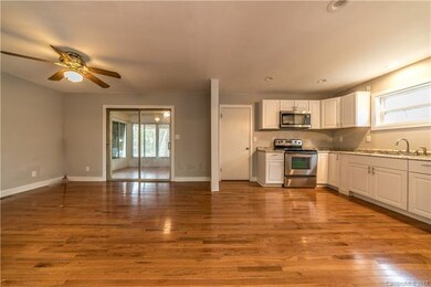 Dining area and kitchen