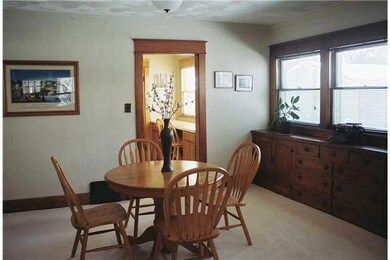 Dining Room. Dining Room with Built-In Buffet