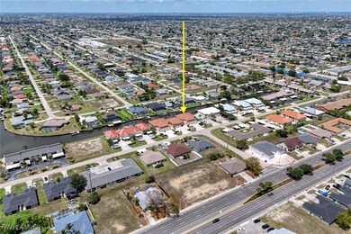 Aerial overview of property's location featuring n