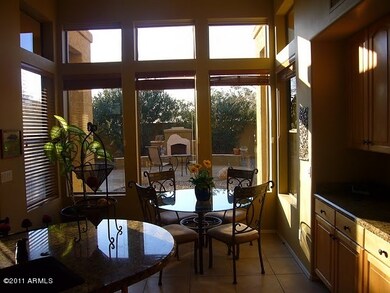 breakfast room looks out to backyard