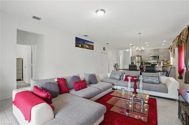 Living area featuring recessed lighting