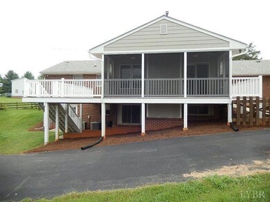 Rear of home showing newer screened porch,newer de