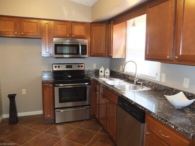 Remodeled kitchen with stainless steel appliances 