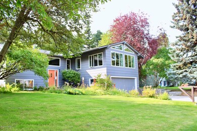 Landscaped Lawn w/mature trees