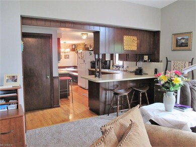 Great room into kitchen