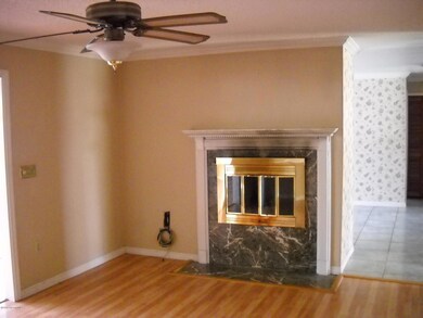 Wood burning fireplace