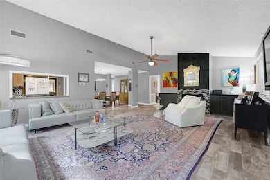 Oversized living room for entertaining or just lou