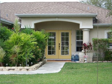 Close up of front entry