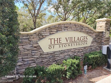 Entrance of community with neighborhood sign