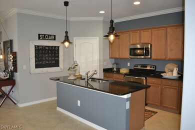Stainless steel appliances and 42 inch cabinets
