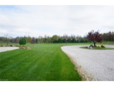 View of the backyard with circle drive making it e