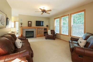 The main floor great room is warm and inviting fea