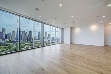 Downtown and Bayou views. Spacious living area inc