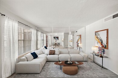 Virtual staging and changing of carpet to show pot