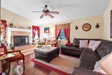 fireplace in family room