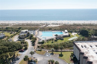 Ocean side pool and bar.