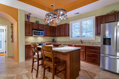 CHERRY CABINETS & GRANITE COUNTERS