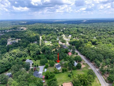 Drone / aerial view of a heavily wooded area